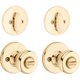 thumbnail image 2 of Cerradura de puerta Kwikset 242 Tylo con pomo de entrada y cerrojo de latón, 2 of 2