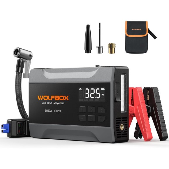 Arrancador WOLFBOX MegaVolt10 Air 2000A 37Wh 12V