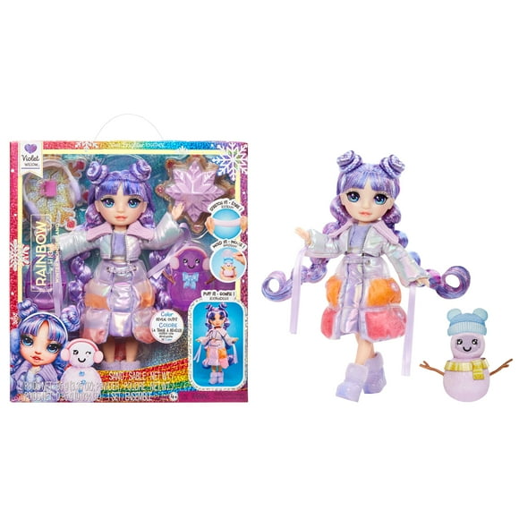 Muñeca Rainbow High Winter Wonderland Violet Purple 28