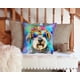 thumbnail image 5 of Almohada Decorativa Schnauzer Hippie Dawg, 5 of 6