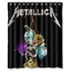thumbnail image 1 of Cortina de ducha Metallica, juego de cortinas de baño con ganchos, tamaño 60 x 72 pulgadas, 1 of 3