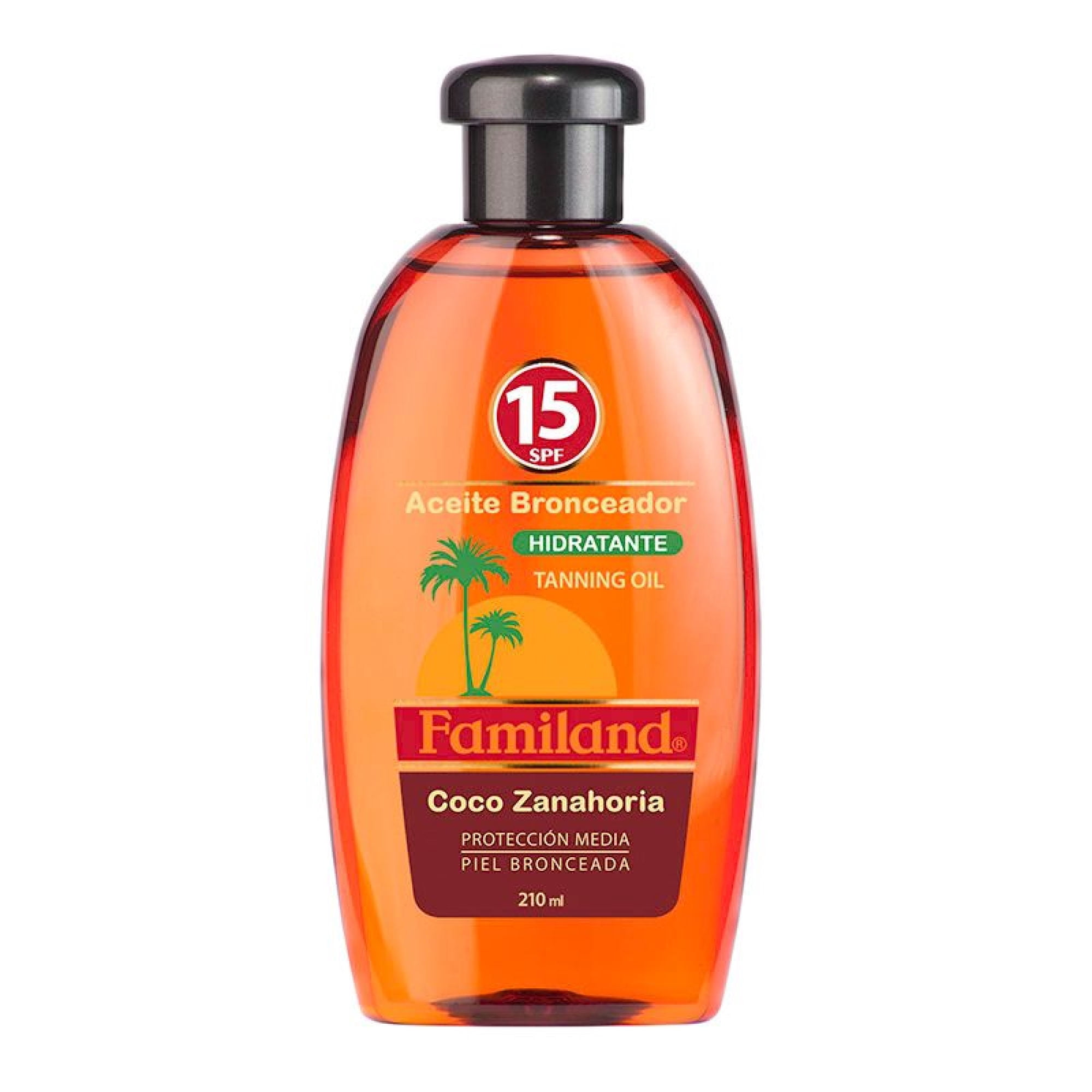 Aceite Bronceador Familand Coco Zanahoria Fps15