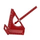 thumbnail image 5 of Regla de medición multiángulo 3D, calibre de ángulos de carpintero, herramienta de medición de carpintería de aleación de aluminio para artesanos de m Rojo, 5 of 5