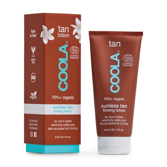 Loción reafirmante corporal autobronceadora sin sol COOLA 180 ml
