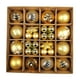 thumbnail image 4 of 42 Piezas de Adorno Inastillable Decorativo 3 6 Cm Set de Navidad Hogar Vacaciones , Doral Dorado, 4 of 5
