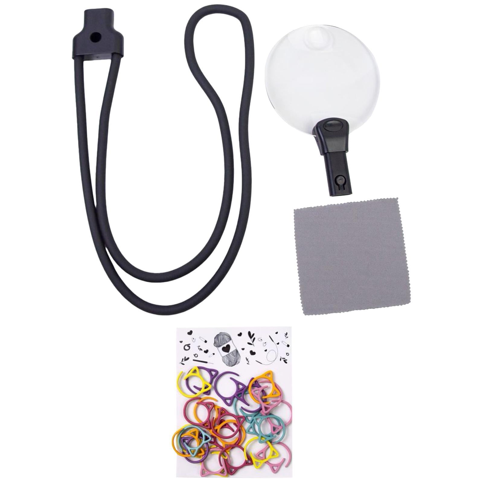 Ioensy - Lupa Para El Cuello Lupas Para Punto De Cruz Para Reparación, Costura, Impresiones Pequeñas