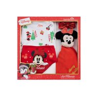 Bambino - Set 4 Piezas Navidad Blanco Minnie Niña 9-12 Meses