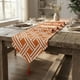 thumbnail image 2 of Mantel Camino De Mesa Con Pompon Lino Diseño Formas 180x35cm naranja, 2 of 2