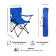 thumbnail image 2 of Silla plegable con bolso y portavasos resistente roja, 2 of 3