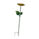thumbnail image 3 of Comedero para Pájaros Baño de Pájaro Bowl Ornamental Estaca Hierro Diseño para Exteriores Decoración de Patio Adecuado para Jardín Patio Balcón Céspe Amarillo, 3 of 5