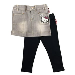 Pack Falda+Calza Niña Hello Kitty Gris 4