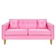 thumbnail image 1 of Sofa New Retro 3c Felpa 01 Rosado, 1 of 6