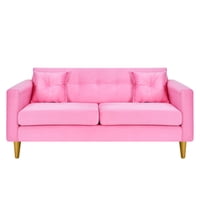 Bodevir - Sofa New Retro 3C Felpa 01 Rosado