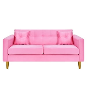 Bodevir - Sofa New Retro 3C Felpa 01 Rosado