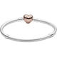 thumbnail image 2 of Pulsera Pandora Plata con Cierre Corazón Rosa Pave, 2 of 3