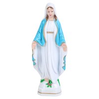 Magideal - Figura De La Santísima Virgen María, Estatua De La Santísima Virgen María, Figura De La Santísima Virgen María, Escultura De Personaje Para Sala De Es 15Cm