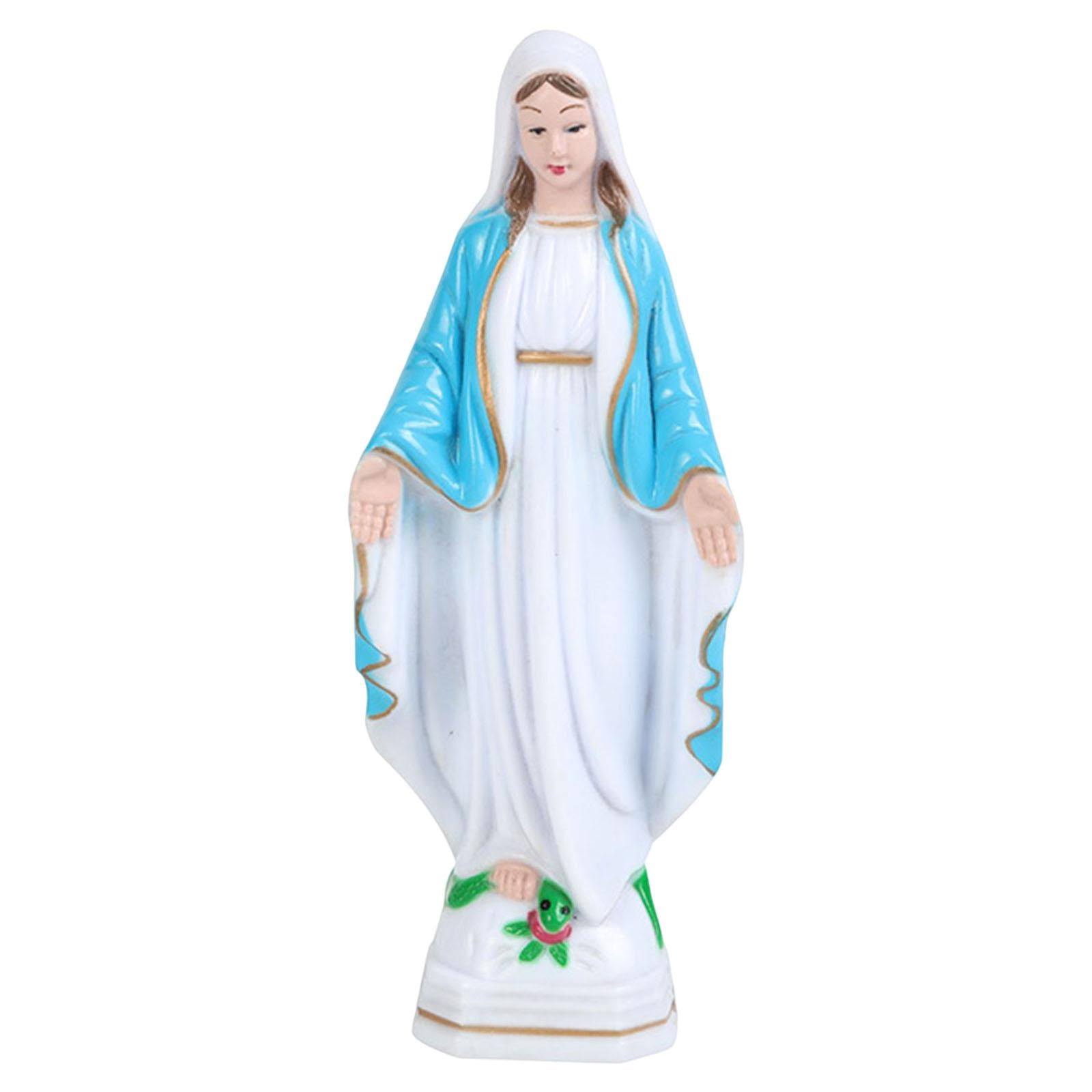 Magideal - Figura De La Santísima Virgen María, Estatua De La Santísima Virgen María, Figura De La Santísima Virgen María, Escultura De Personaje Para Sala De Es 15cm