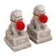 thumbnail image 3 of 2 Estatuas De Piedra De Perros Fu Pequeñas Decorativas Para Entrada, Salón, Estante, 3 of 3