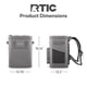 thumbnail image 5 of Mochila impermeable con aislamiento Cooler RTIC de 24 latas y 14 litros, 5 of 6