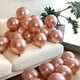 thumbnail image 4 of Globos Ztikug de látex metálico en oro rosa, 10 pulgadas, 50 unidades, 4 of 6
