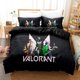 thumbnail image 1 of New Game VALORANT 2_3pcs Bedding Sets Duvet Cover Set With Pillowcase Twin Full Bedclothes Bed Linen Home Textiles Bed Sheets, 1 of 5