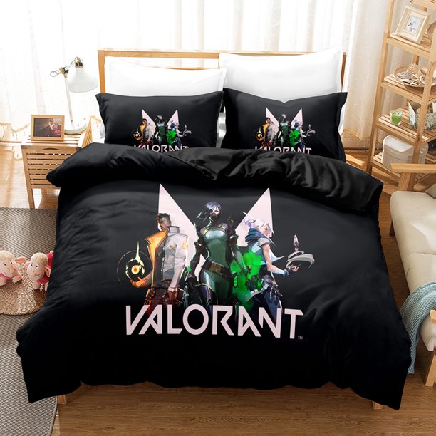 New Game VALORANT 2_3pcs Bedding Sets Duvet Cover Set With Pillowcase Twin Full Bedclothes Bed Linen Home Textiles Bed Sheets