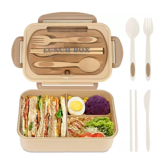 Taper Hermico Para Comidas Contenedor Mas Cubiertos