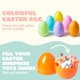 thumbnail image 5 of Huevos de Pascua JOYIN, 12 unidades, grandes, pastel, 15 cm, rellenables de plástico, 5 of 9