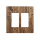 thumbnail image 2 of Placa de pared Wmhusu de 2 vías en madera rústica marrón – pack de 2, 2 of 8