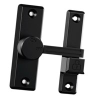 Magideal - Pestillo De Puerta, Fácil De Instalar, Pestillo De Bloqueo, Pestillo Abatible, Pestillo Deslizante Para Baño, Granero, Puerta Corredera, Jardín, Garaj Negro