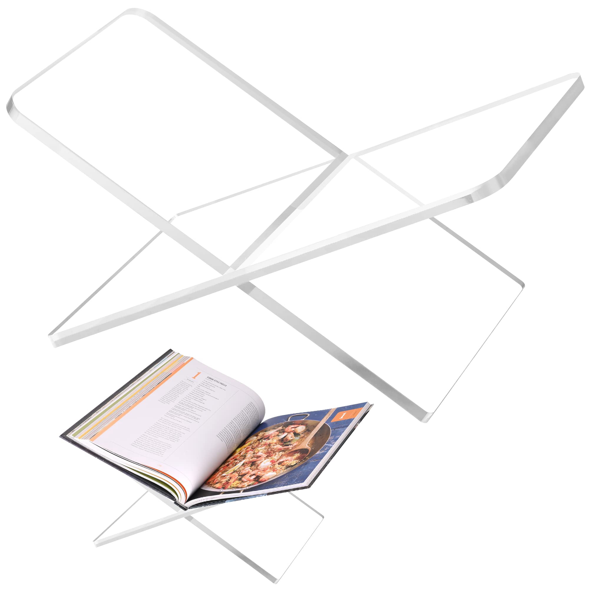 Soporte Acrílico Para Libros Decorany, Expositor Abierto Para Libros Grandes