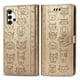 thumbnail image 1 of Funda Cartera FOXDOCK para Samsung Galaxy A32 4G , Flip PU con Relieve de Gatos y Perros, Tarjetero y Soporte, 1 of 6