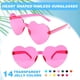 thumbnail image 2 of 14 pcs Hearte Sunglasses para mujeres, Rimless Love Shaped Sunglasses Transparente Colo Glasses, Birthday Floo Partey Favo, 2 of 7