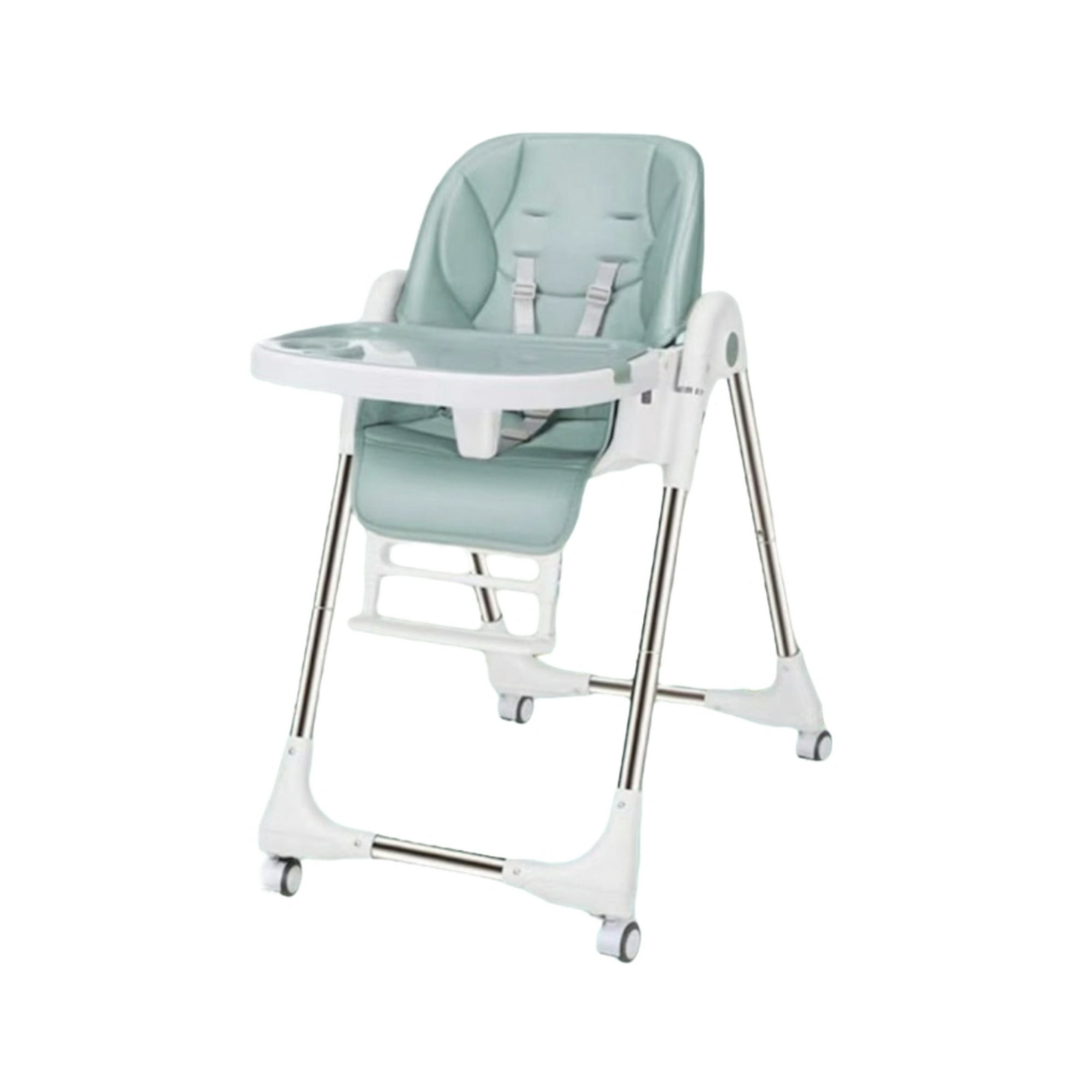 Silla De Comer Multiposiciones Plegable Verde Lubabycas