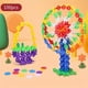 thumbnail image 1 of 100pcs Numeric Alphabet Puzzle Snowflake Piece Puzzle Building Block DIY Parent-child Interactive Puzzle Early Education Toys, 1 of 2