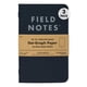thumbnail image 1 of Libreta Field Notes Pitch Black, paquete de 3, 90 g/m², 48 páginas, 1 of 6