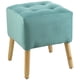 thumbnail image 2 of Pouf Alemania Turquesa Diseño felpa 42x42x43 cm, 2 of 3