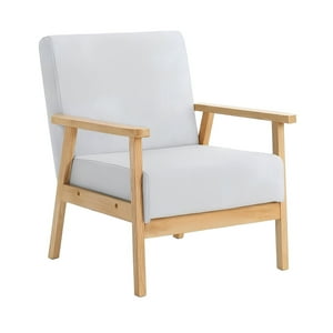 Space Home - Poltrona Tayko Gris Clara Sillón Estilo Nórdico Con Estructura De Madera