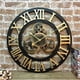 thumbnail image 2 of Reloj de pared industrial creativo retro de estilo europeo 3D silencioso con engranajes, arte, personalidad, decoración para sala de estar, reloj de 30 cm, 2 of 3