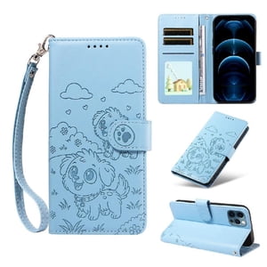 Funda Billetera Foxdock Compatible Con Iphone 13 Pro, Diseño Perrito Tierno, Ranuras Para Tarjetas Y Soporte Plegable