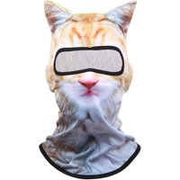 Oyeftp - Máscara De Esquí Con Forma De Pasamontañas 3D Con Forma De Gato Con Orejas Y Protección Solar Uv, Co