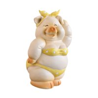 Magideal - Caja De Dinero De Cerdo, Caja De Dinero De Cerdo, Regalo Para Amigos, Familiares, Niños Y Ancianos, Decoración Del Hogar, Linda Caja De Dinero De Mone Hermosa Chica Cerdita