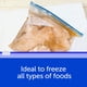 thumbnail image 5 of Bolsas de almacenamiento de alimentos Ziploc de un cuarto de galón para congelador, 34 x 4 (136 en total), 5 of 8