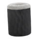 thumbnail image 1 of Soporte para gafas con forro de felpa, protector de silicona, resistente, organizador para guardar gafas, estuche para escritorio y mesita de noche. Peluche negro gris, 1 of 5