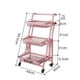 thumbnail image 2 of Organizador Carrito Plegable Multiuso Con Ruedas Rosado, 2 of 3