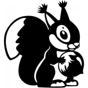 Rienda Libre Graphics - Decomural Squirrel Cute Animals Ws-32888