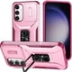 thumbnail image 1 of Funda Armada para Samsung Galaxy S23 FE con Tapa Deslizante y Soporte Magnético Giratorio Rosa, 1 of 5