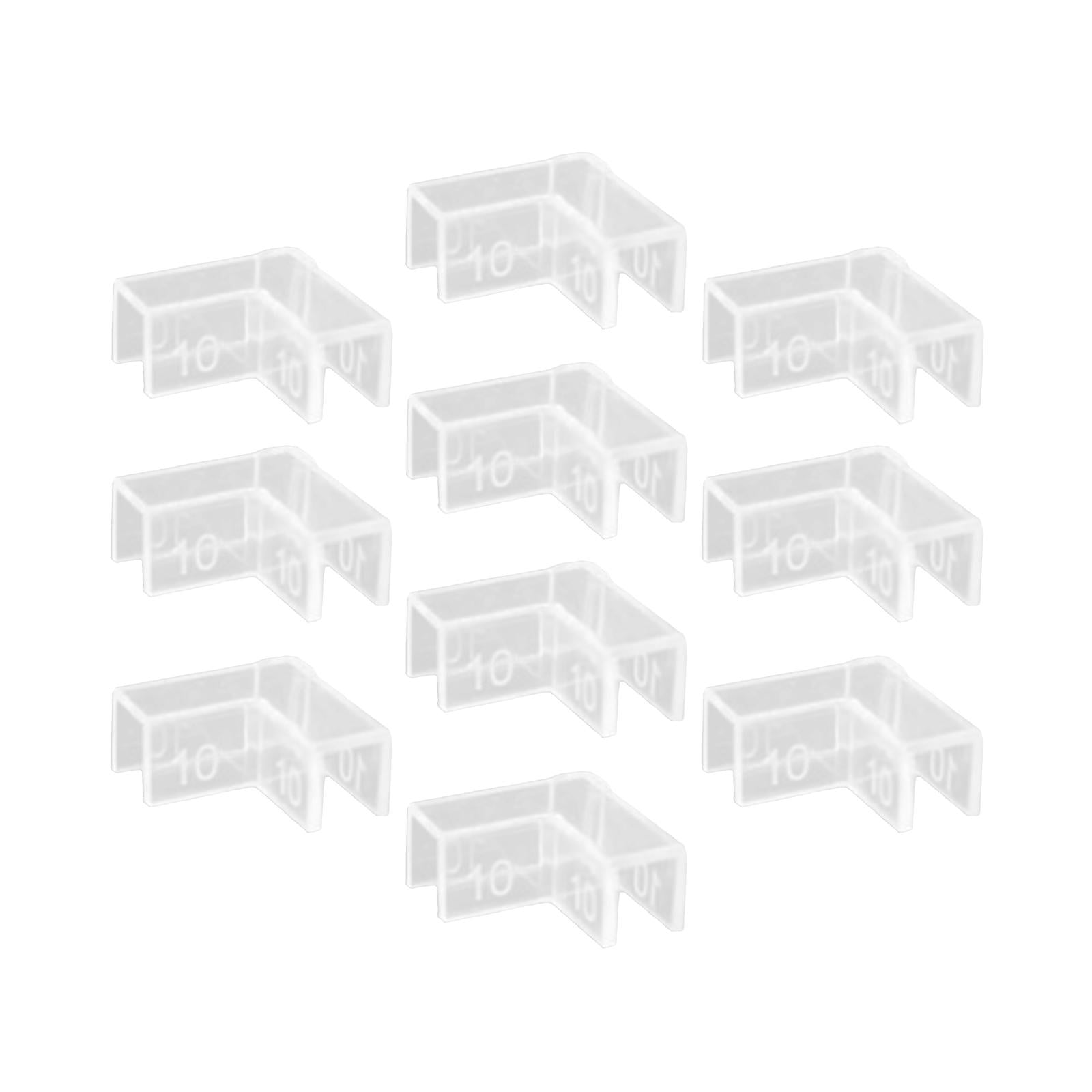 Magideal - 10 Protectores De Esquinas, Almohadillas Protectoras De Esquinas, Cubierta De Ángulo De Vidrio Transparente Para Acuario, Protectores De Esquinas Para 10mm