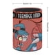 thumbnail image 2 of Mi Vida como Robot Adolescente-theme Cylinder Pen Holder Pencil Organizer with Flannel Lining PVC Leather Material Cardboard Base for study work 10*8CM, 2 of 6
