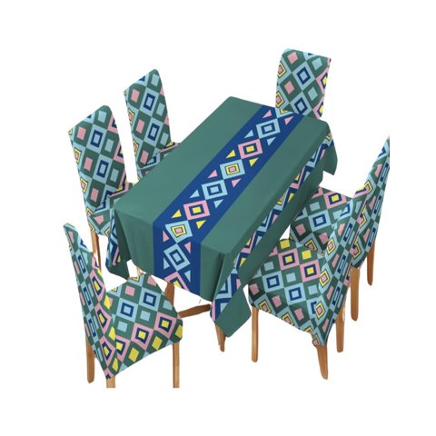 Todo Para El Hogar - Juego De Mantel Más 6 Fundas De Sillas